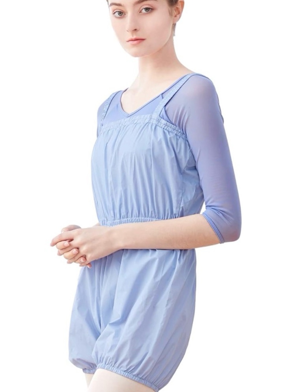 Women Girls Lightweight Warm Up Rompers ballet size:M